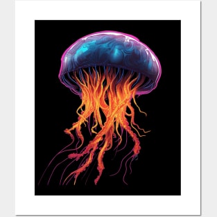 Electric Jellyfish Posters and Art